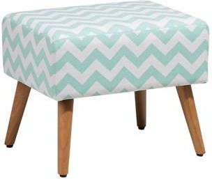 Beliani Manteo Hocker Groen Stof