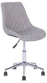 Beliani Maribel Bureaustoel grijs kunstleer