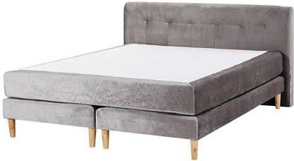 Beliani MARQUISE Boxspring grijs 160x200