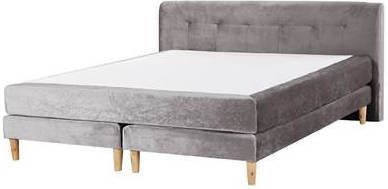 Beliani MARQUISE Boxspring grijs 180x200