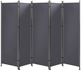 Beliani Rieti Kamerscherm grijs polyester