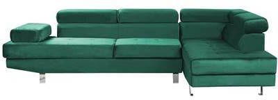 Beliani NORREA Hoekbank groen