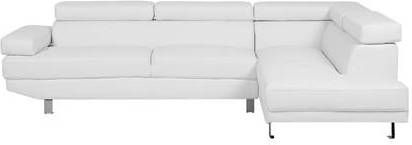 Beliani NORREA Hoekbank wit