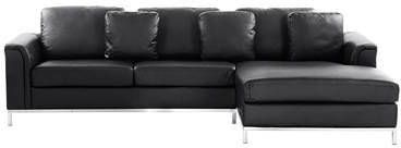 Beliani OSLO Hoekbank(linkszijdig)zwart