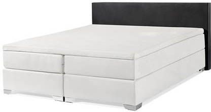 Beliani PRESIDENT Boxspring wit 160x200