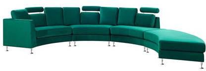 Beliani ROTUNDE Halfronde bank groen