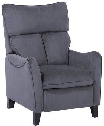 Beliani Royston Tv fauteuil grijs polyester