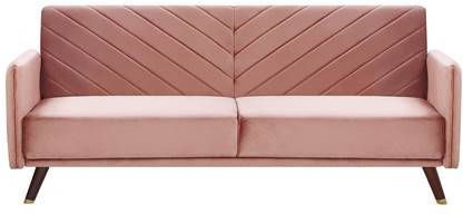 Beliani SENJA Slaapbank roze 181x110