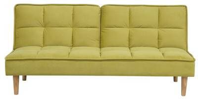 Beliani Siljan Driezitsbank groen polyester