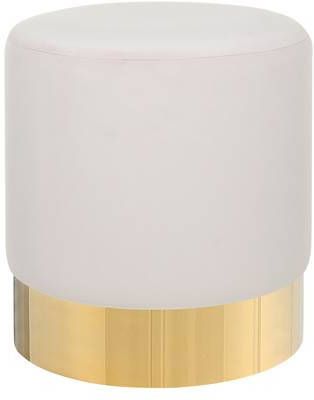 Beliani Sophia Poef roze fluweel