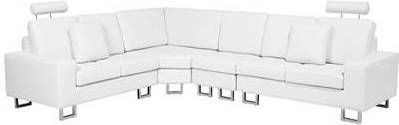 Beliani STOCKHOLM Hoekbank wit