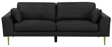 Beliani TORGET Driezitsbank zwart