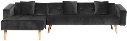 Beliani VADSO Hoekbank(rechtszijdig)zwart 270x100