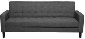 Beliani Vehkoo Driezitsbank grijs polyester