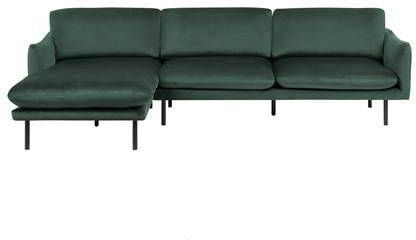 Beliani VINTERBRO Hoekbank groen