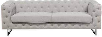 Beliani VISSLAND Driezitsbank beige