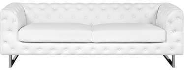 Beliani VISSLAND Driezitsbank wit