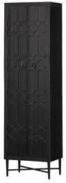 BePureHome Bequest Hoge Kast Hout Zwart 210x60x40