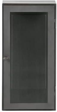 Be Pure Home Hangende vitrinekast Manta L metaal grijs