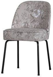 BePureHome Vogue Eetkamerstoelen Fluweel Poppy Naturel Set van 2