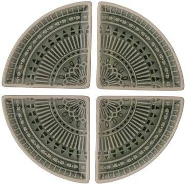 Bloomingville Rani Serveerbord Set van 4 Groen