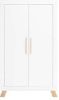 Bopita Kledingkast 'Lisa' 2 deurs, kleur wit/naturel online kopen