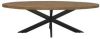 Sohome Ovale Eettafel 'Yannick' Mango met staal, 210 x 100cm online kopen
