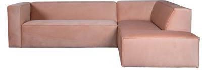 Bronx71 Velvet hoekbank Memphis roze rechts