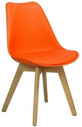 Dimehouse Charlton Eetkamerstoel Oranje Scandinavisch Kuipstoel