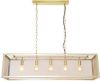 Dimehouse Industrieel Hanglamp Aiden 5 lichts Goud online kopen