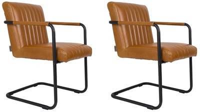 Dutchbone Stitched Armstoel(Set van 2 )