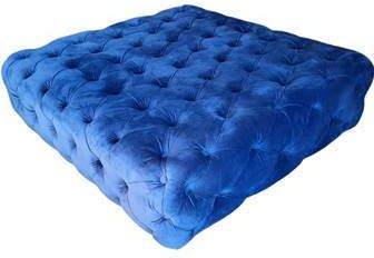 FURNILUX Gestoffeerde hocker Zit Pouf Blauw