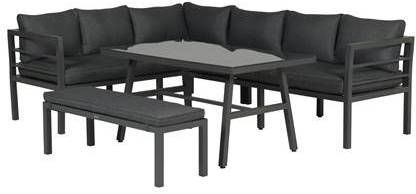 Garden Impressions Blakes Loungedining Set 4 Delig Carbon Black