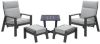 Garden Impressions VDG Max verstelbare loungestoelen incl. voetenbank + Ivy bijzettafel online kopen