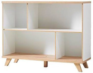 Boekenkast COSMOS 4 vakken wit/sanremo