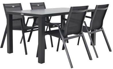 Hartman Napoli/VDG Alma stapelbare tuinset 160x90 cm.