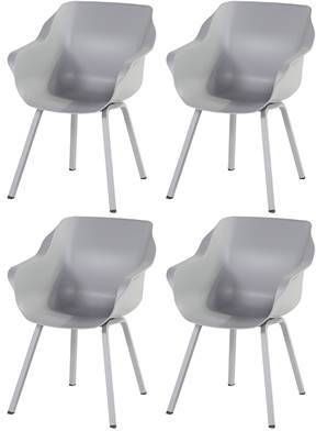 Hartman Sophie Element dining armstoel grijs 4 st.
