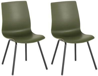 Hartman Sophie Rondo Wave Dining Tuinstoel Moss Green Set Van 2