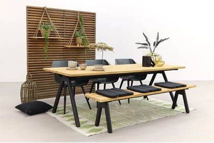 Hartman tuinset Sophie Studio Night green/Mason tafel 240 cm. + bank