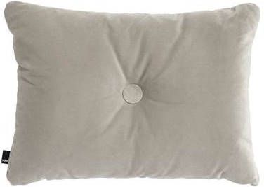 HAY Dot Cushion 1 Knoop Velours Kussen Beige