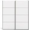 Hioshop Veto Schuifdeurkast 2 deuren breed 183 cm eiken decor, wit. online kopen