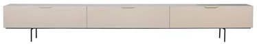 HKliving Tv meubel houtnerf zand 250 cm