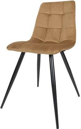 Home67 Eetkamerstoel Galgary Velvet Oker