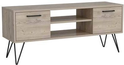 Homemania Tv meubel Almira 120x35x50 cm houtkleurig en zwart