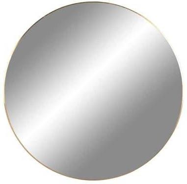 vidaXL House Nordic Jersey Mirror Spiegel Met Messing Look Frame Ø60 Cm