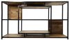 HSM Collection Wandkast Levels naturel/zwart 90x150x35 cm Leen Bakker online kopen