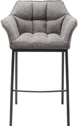 Kare Design Barkruk Thinktank Quattro Zithoogte 76 Cm Stof Grijs