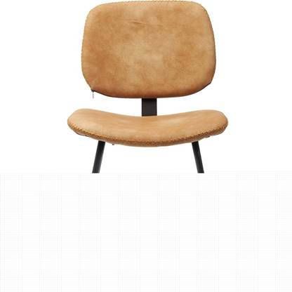 Kare Design Eetkamerstoel Barber Polyester blauw 80 x 45 x 51