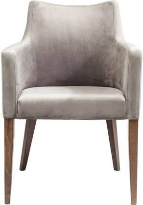 Kare Design eetkamerstoel mode velvet grijs 87 x 58 x 67