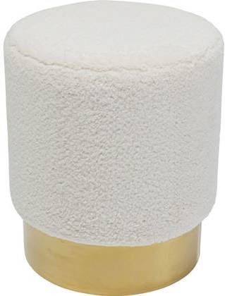 Kare Design Kruk Cherry Teddy White Brass